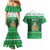 Wales Christmas Couples Matching Mermaid Dress and Hawaiian Shirt Cymru Dragon Nadolig Llawen - Wonder Print Shop
