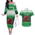 Wales Christmas Couples Matching Off The Shoulder Long Sleeve Dress and Hawaiian Shirt Cymru Dragon Nadolig Llawen - Wonder Print Shop