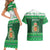 Wales Christmas Couples Matching Short Sleeve Bodycon Dress and Hawaiian Shirt Cymru Dragon Nadolig Llawen - Wonder Print Shop