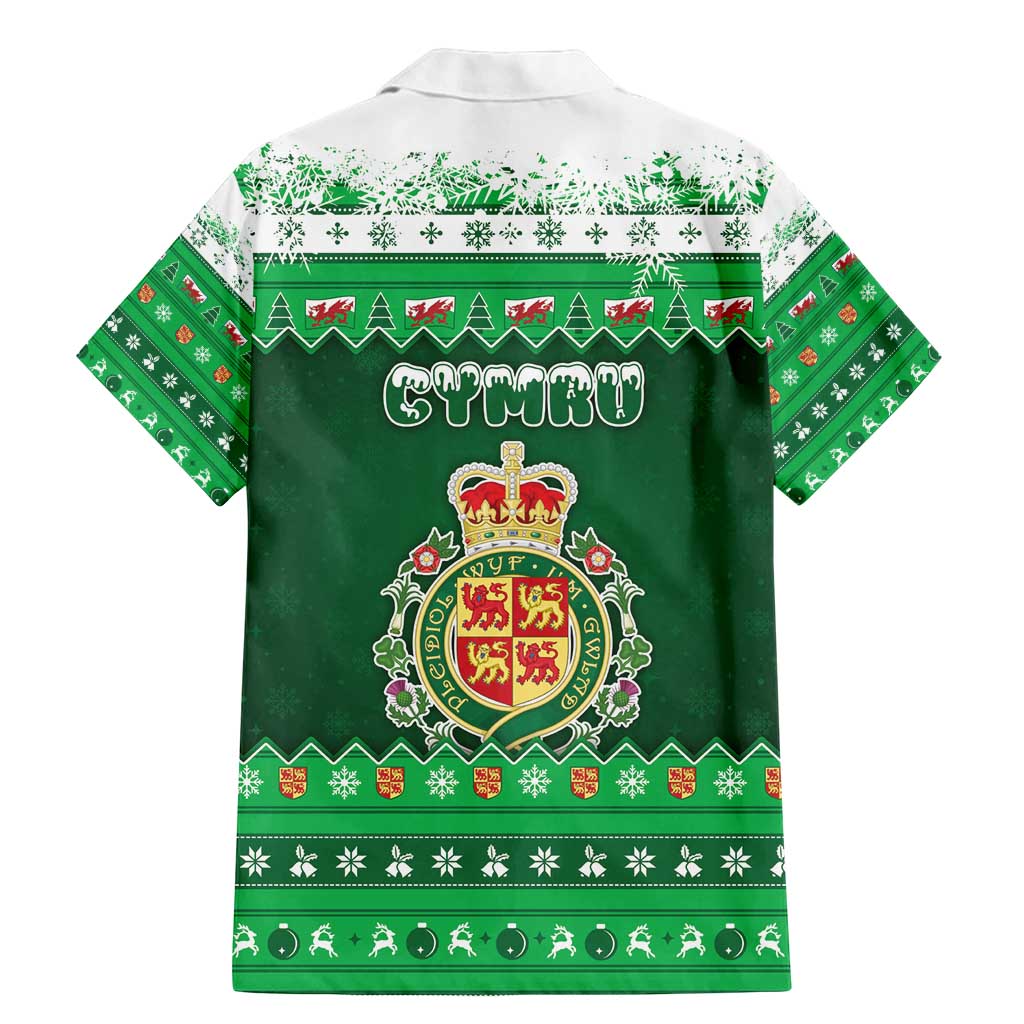 Wales Christmas Family Matching Mermaid Dress and Hawaiian Shirt Cymru Dragon Nadolig Llawen - Wonder Print Shop