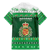 Wales Christmas Family Matching Mermaid Dress and Hawaiian Shirt Cymru Dragon Nadolig Llawen - Wonder Print Shop