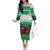 Wales Christmas Family Matching Off The Shoulder Long Sleeve Dress and Hawaiian Shirt Cymru Dragon Nadolig Llawen - Wonder Print Shop