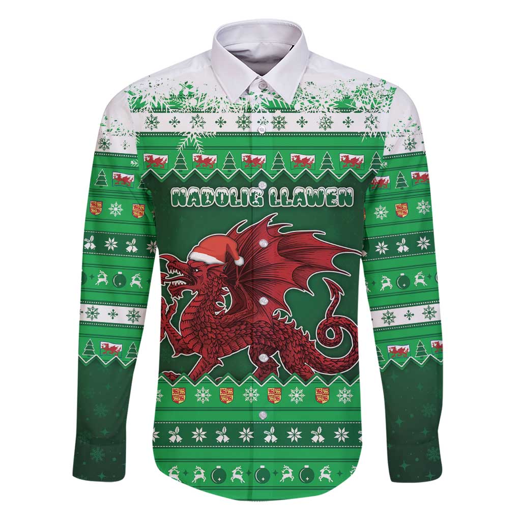Wales Christmas Family Matching Puletasi and Hawaiian Shirt Cymru Dragon Nadolig Llawen - Wonder Print Shop