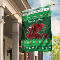 Wales Christmas Garden Flag Cymru Dragon Nadolig Llawen - Wonder Print Shop