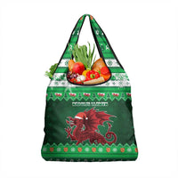 Wales Christmas Grocery Bag Cymru Dragon Nadolig Llawen - Wonder Print Shop