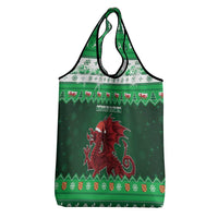 Wales Christmas Grocery Bag Cymru Dragon Nadolig Llawen - Wonder Print Shop