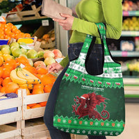 Wales Christmas Grocery Bag Cymru Dragon Nadolig Llawen - Wonder Print Shop
