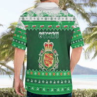 Wales Christmas Hawaiian Shirt Cymru Dragon Nadolig Llawen - Wonder Print Shop