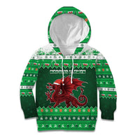 Wales Christmas Kid Hoodie Cymru Dragon Nadolig Llawen - Wonder Print Shop