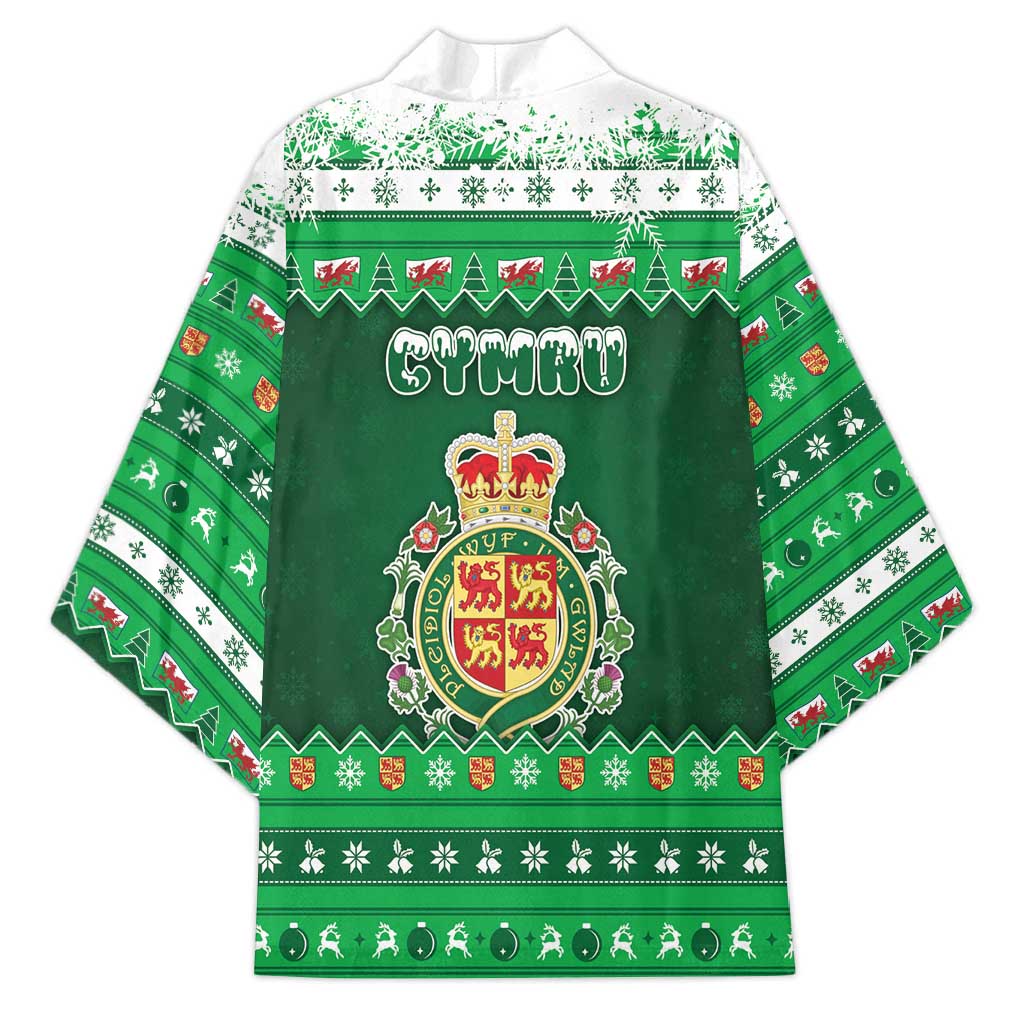 Wales Christmas Kimono Cymru Dragon Nadolig Llawen - Wonder Print Shop