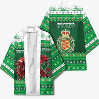 Wales Christmas Kimono Cymru Dragon Nadolig Llawen - Wonder Print Shop