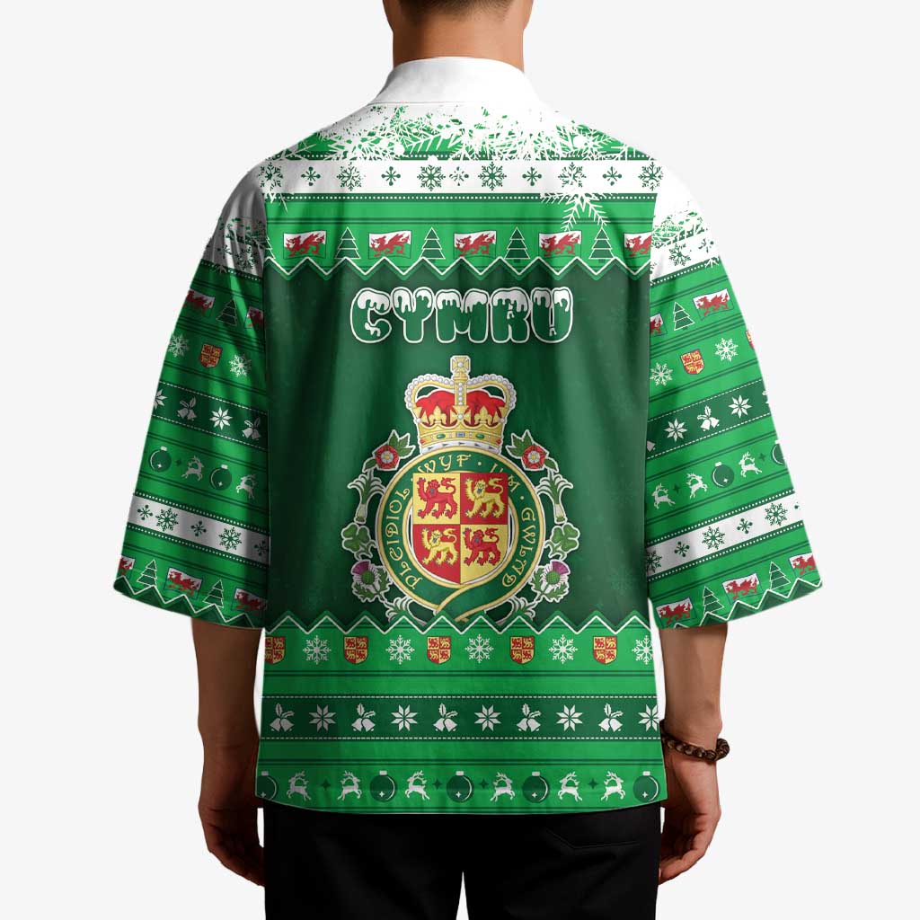 Wales Christmas Kimono Cymru Dragon Nadolig Llawen - Wonder Print Shop