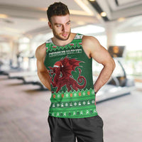 Wales Christmas Men Tank Top Cymru Dragon Nadolig Llawen - Wonder Print Shop