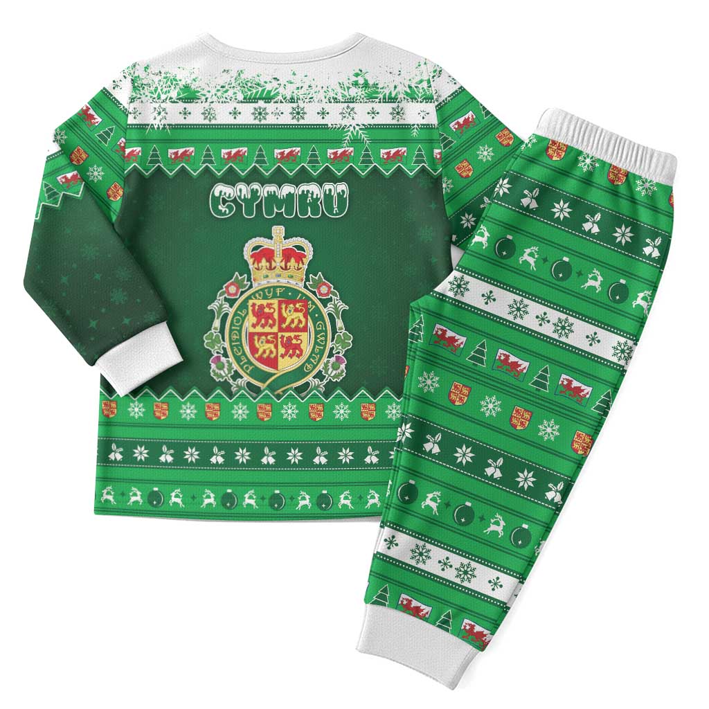 Wales Christmas Pajama Set Cymru Dragon Nadolig Llawen - Wonder Print Shop