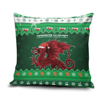 Wales Christmas Pillow Cover Cymru Dragon Nadolig Llawen - Wonder Print Shop