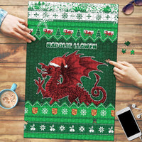 Wales Christmas Puzzle Cymru Dragon Nadolig Llawen - Wonder Print Shop