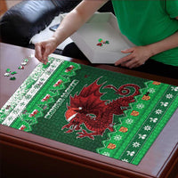 Wales Christmas Puzzle Cymru Dragon Nadolig Llawen - Wonder Print Shop