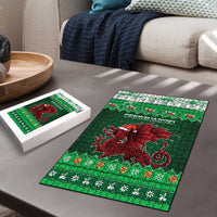 Wales Christmas Puzzle Cymru Dragon Nadolig Llawen - Wonder Print Shop