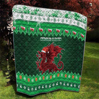Wales Christmas Quilt Cymru Dragon Nadolig Llawen - Wonder Print Shop