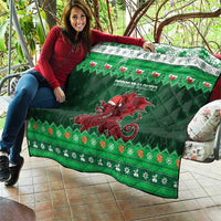 Wales Christmas Quilt Cymru Dragon Nadolig Llawen - Wonder Print Shop