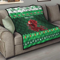 Wales Christmas Quilt Cymru Dragon Nadolig Llawen - Wonder Print Shop