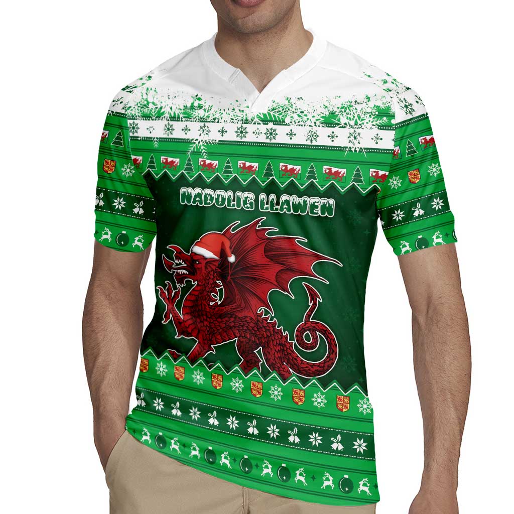 Wales Christmas Rugby Jersey Cymru Dragon Nadolig Llawen - Wonder Print Shop
