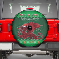 Wales Christmas Spare Tire Cover Cymru Dragon Nadolig Llawen - Wonder Print Shop