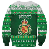 Wales Christmas Sweatshirt Cymru Dragon Nadolig Llawen - Wonder Print Shop