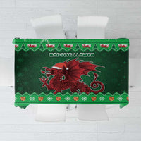 Wales Christmas Tablecloth Cymru Dragon Nadolig Llawen - Wonder Print Shop