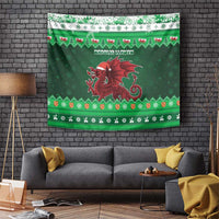 Wales Christmas Tapestry Cymru Dragon Nadolig Llawen - Wonder Print Shop