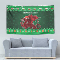 Wales Christmas Tapestry Cymru Dragon Nadolig Llawen - Wonder Print Shop