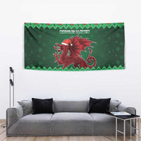 Wales Christmas Tapestry Cymru Dragon Nadolig Llawen - Wonder Print Shop
