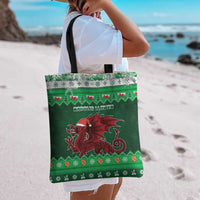 Wales Christmas Tote Bag Cymru Dragon Nadolig Llawen - Wonder Print Shop