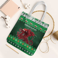 Wales Christmas Tote Bag Cymru Dragon Nadolig Llawen - Wonder Print Shop