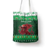 Wales Christmas Tote Bag Cymru Dragon Nadolig Llawen - Wonder Print Shop