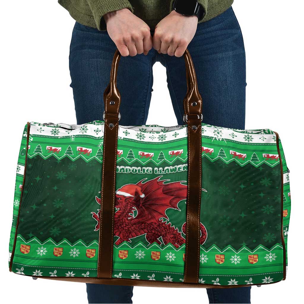 Wales Christmas Travel Bag Cymru Dragon Nadolig Llawen - Wonder Print Shop