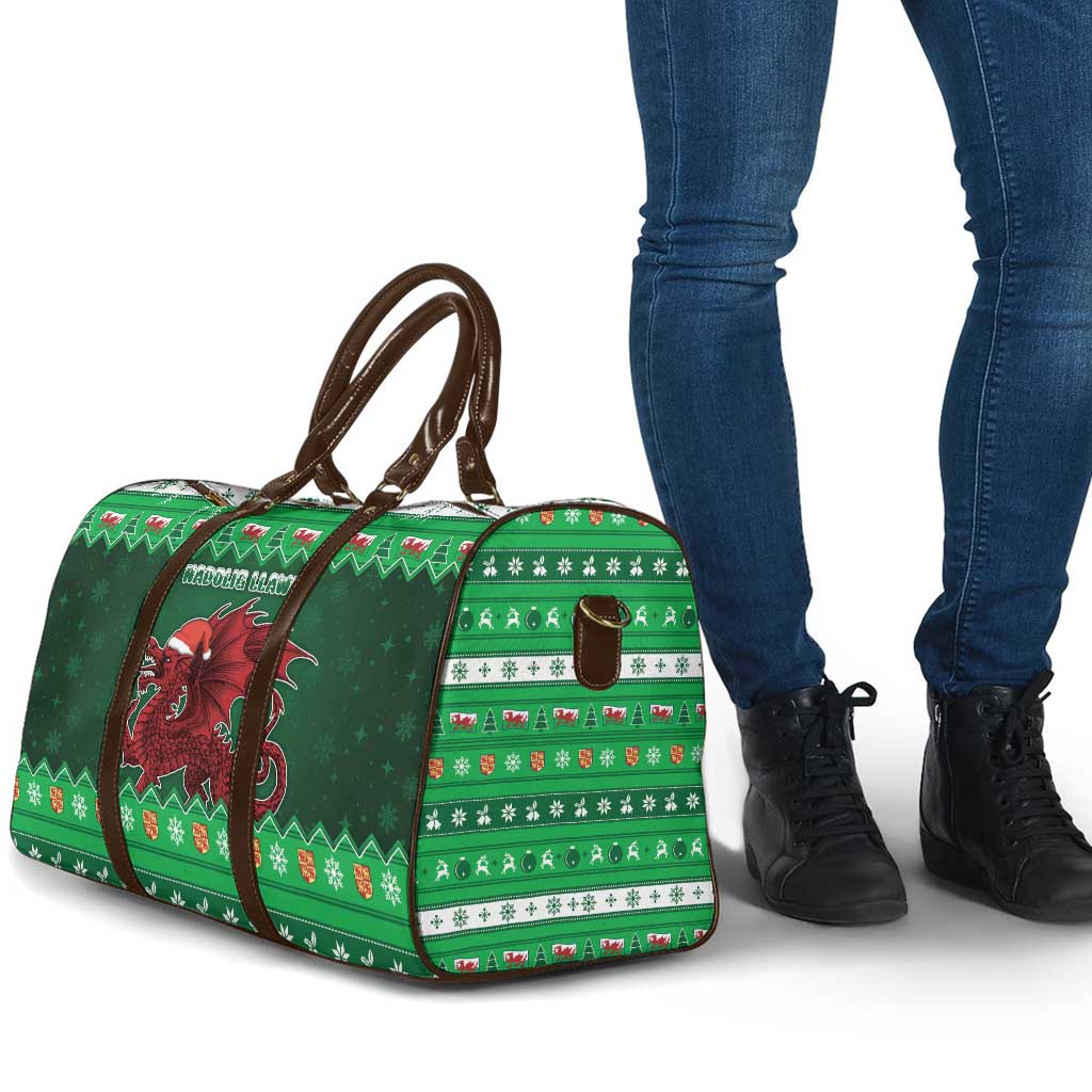 Wales Christmas Travel Bag Cymru Dragon Nadolig Llawen - Wonder Print Shop