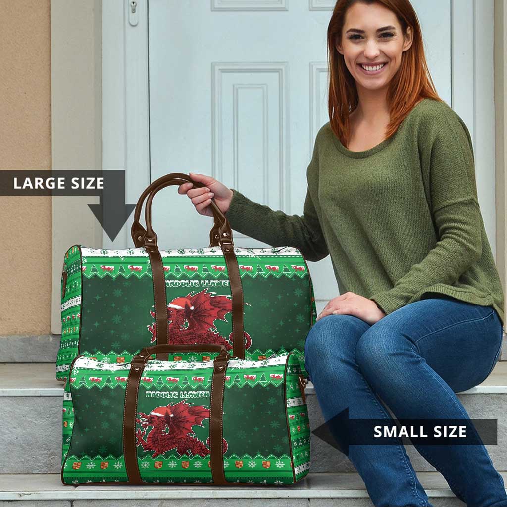 Wales Christmas Travel Bag Cymru Dragon Nadolig Llawen - Wonder Print Shop