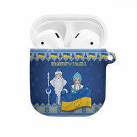 Ukraine Christmas AirPods Case Ded Moroz And Snegurochka - Wonder Print Shop
