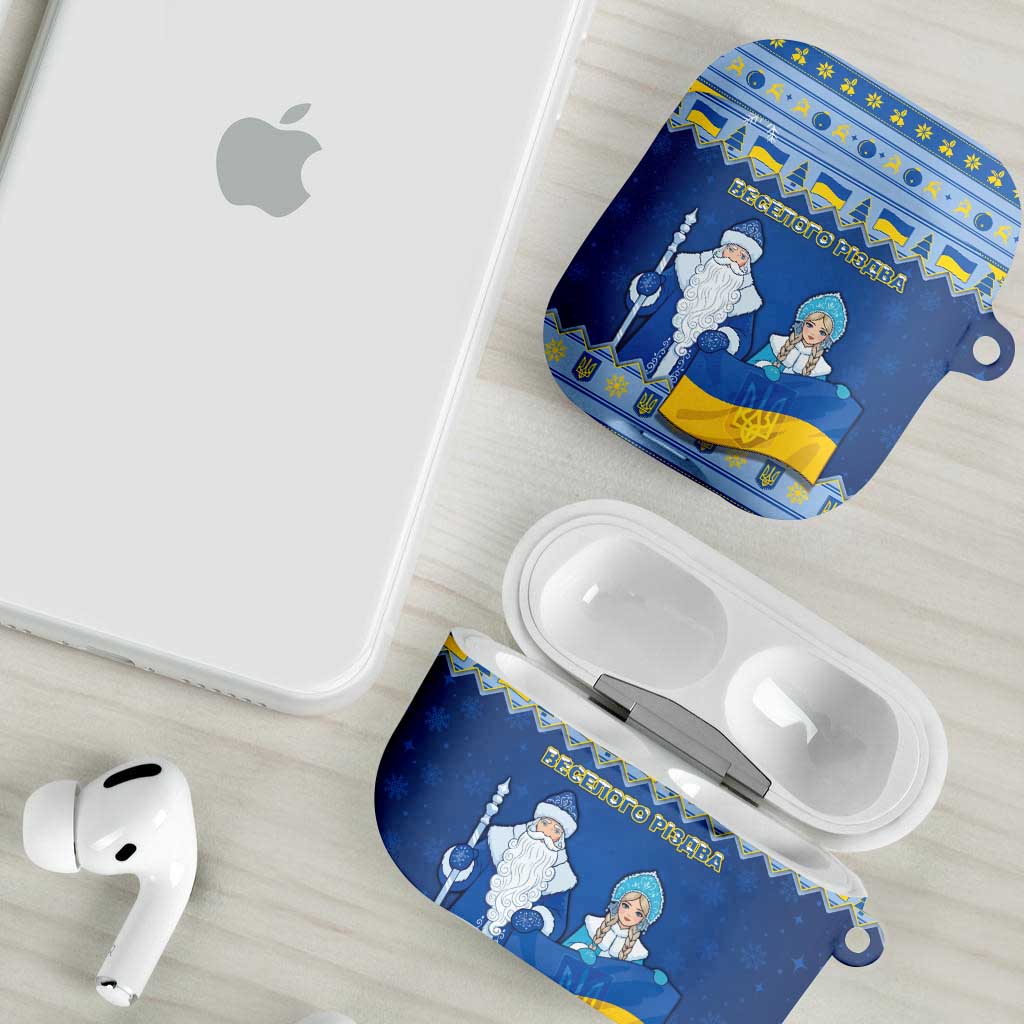 Ukraine Christmas AirPods Case Ded Moroz And Snegurochka - Wonder Print Shop