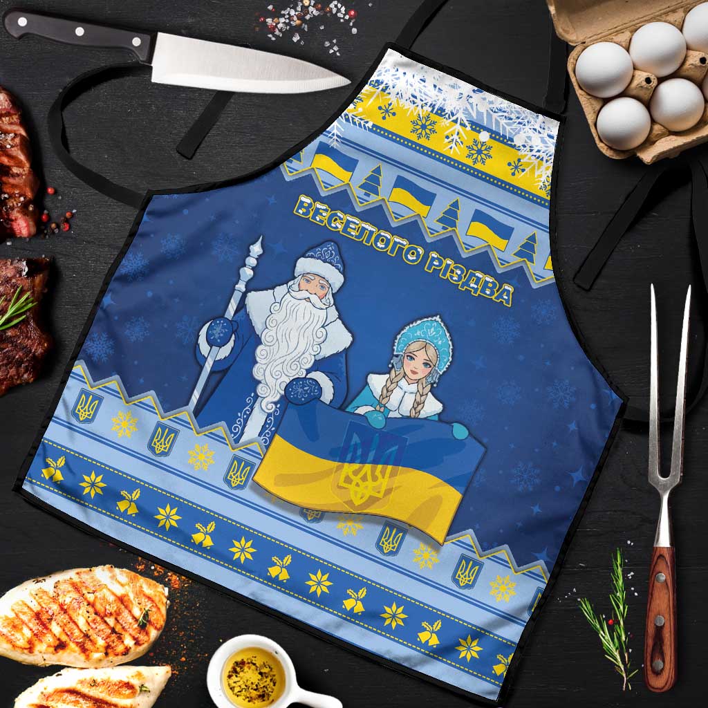 Ukraine Christmas Apron Ded Moroz And Snegurochka - Wonder Print Shop