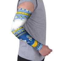 Ukraine Christmas Arm Sleeves Ded Moroz And Snegurochka - Wonder Print Shop