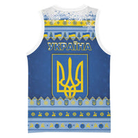 Ukraine Christmas Basketball Jersey Ded Moroz And Snegurochka - Wonder Print Shop