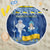 Ukraine Christmas Beach Blanket Ded Moroz And Snegurochka - Wonder Print Shop