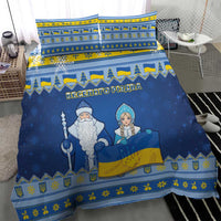 Ukraine Christmas Bedding Set Ded Moroz And Snegurochka - Wonder Print Shop