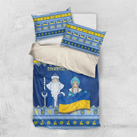 Ukraine Christmas Bedding Set Ded Moroz And Snegurochka - Wonder Print Shop