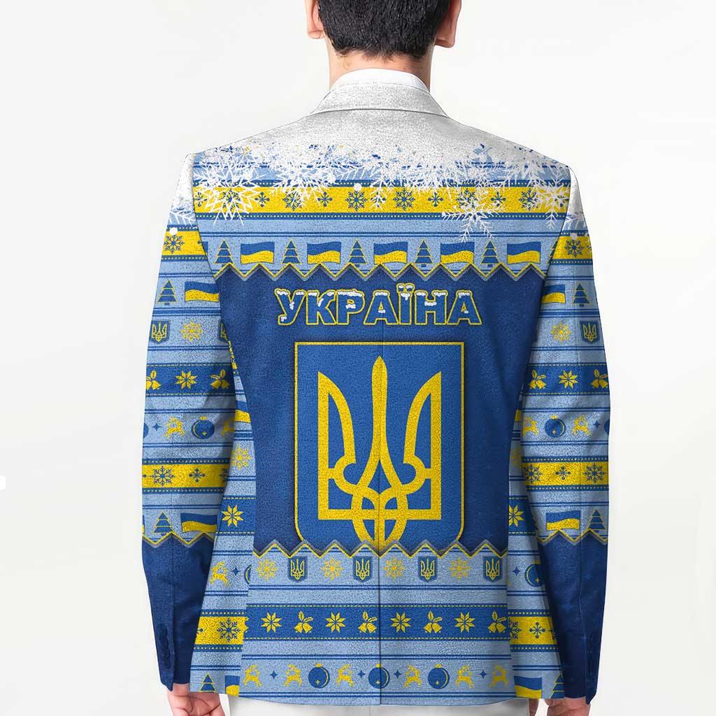 Ukraine Christmas Blazer Ded Moroz And Snegurochka - Wonder Print Shop