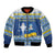 Ukraine Christmas Bomber Jacket Ded Moroz And Snegurochka - Wonder Print Shop
