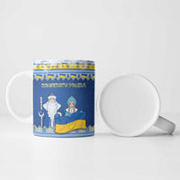 Ukraine Christmas Ceramic Mug Ded Moroz And Snegurochka - Wonder Print Shop