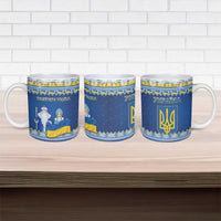 Ukraine Christmas Ceramic Mug Ded Moroz And Snegurochka - Wonder Print Shop
